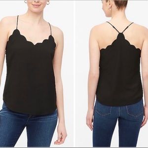 J Crew Factory Scalloped Lined Cami